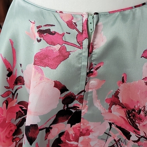 Jodi Kristopher 2 piece off the shoulder Floral Prom dress 15 - Picture 7 of 13